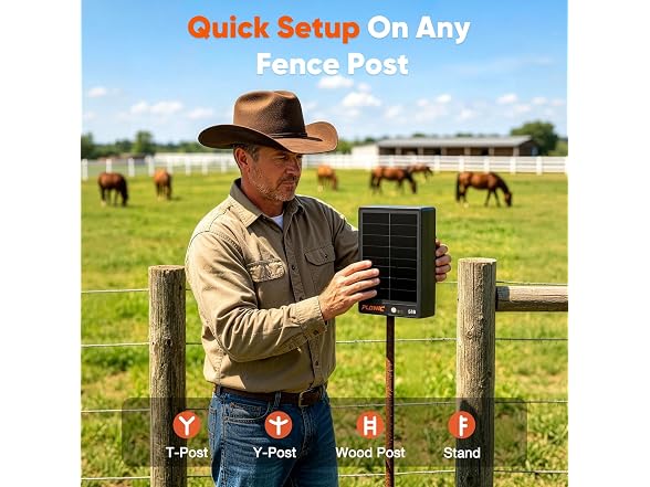 PLOWIC Electric Fence Charger