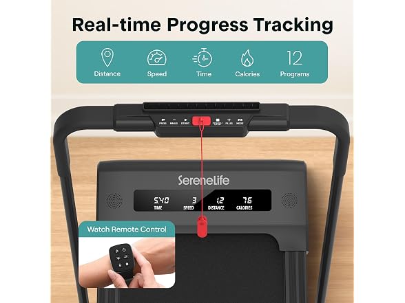 SereneLife Foldable Treadmill and Walking Pad