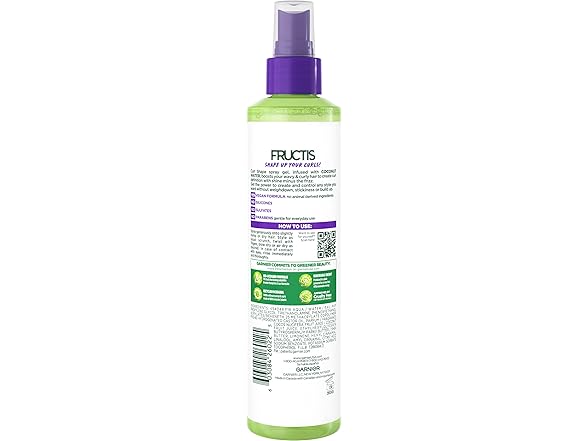 Garnier Fructis Curl Shape Spray Gel, 8.5oz