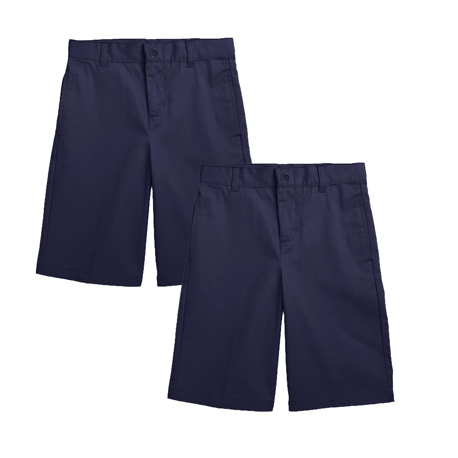 2PK Boys Stretch Cotton Chino Shorts - Gallery 16