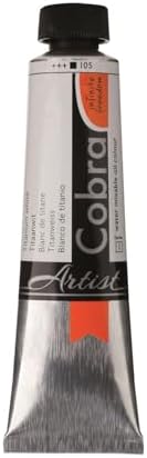 Cobra Artist Oil Paint Tube, Titanium White