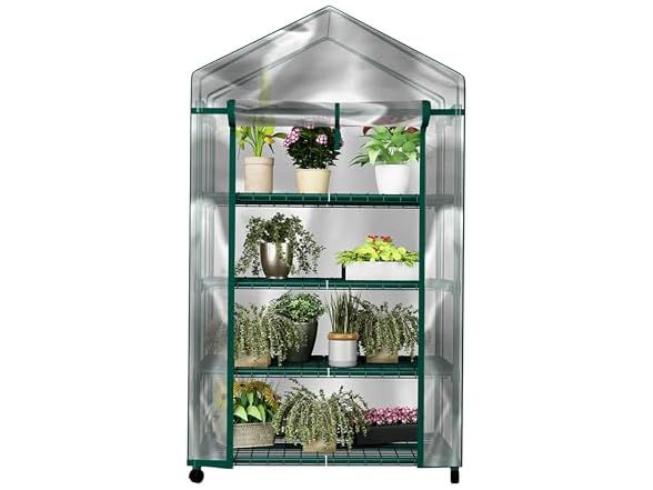 Home-Complete 4 Tier Mini Greenhouse