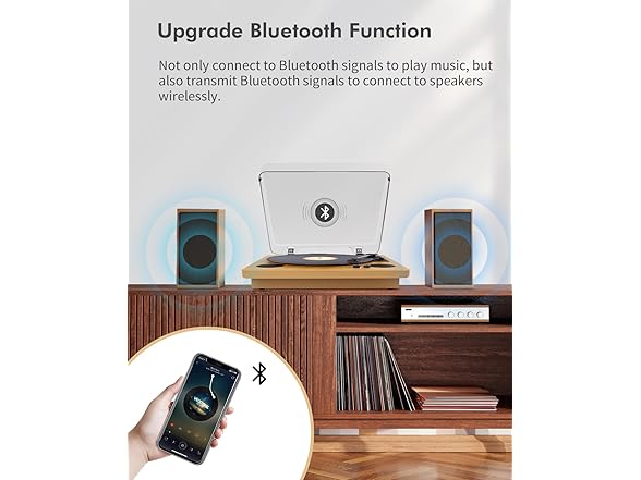 Popsky Record Player Built-in Stereo