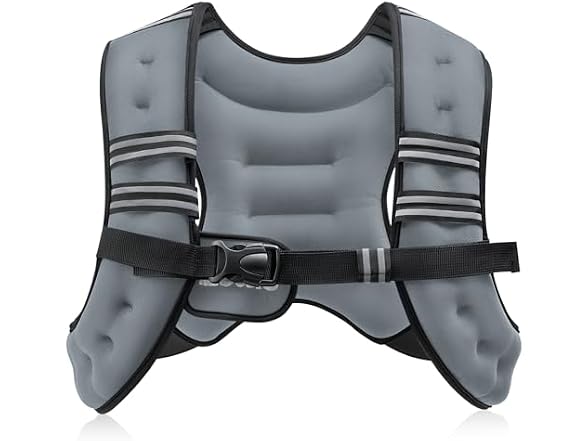 ZELUS Grey Reflective Weighted Vest 12lb