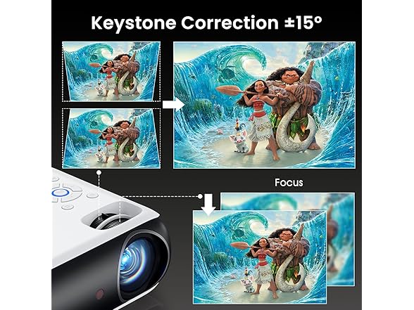 HAPPRUN Full HD Bluetooth Projector