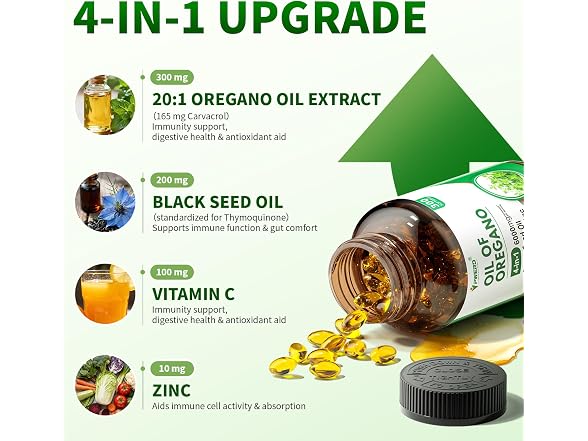 PWERD Oil of Oregano with Black Seed Oil