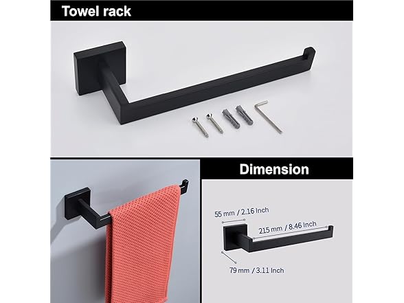 5-Piece Bathroom Hardware Accessory Set