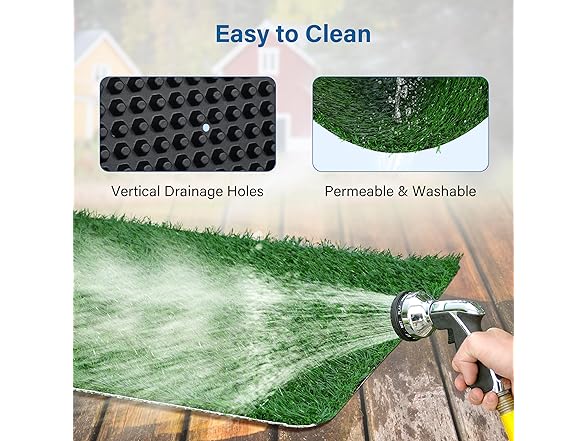 FluffyDream Artificial Grass for Dog Potty – 20x25 in