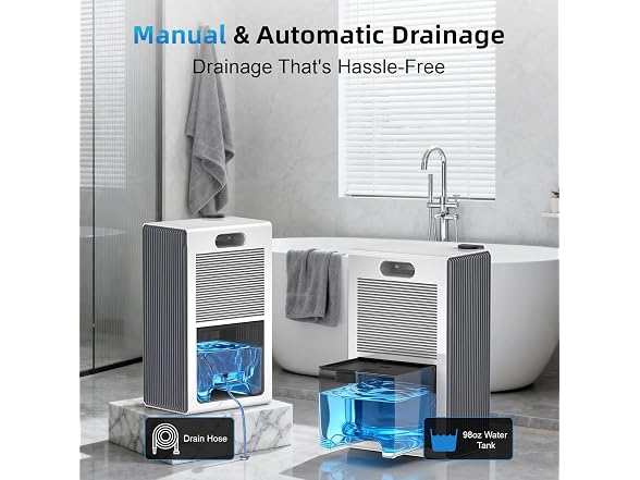 WoEleLigt 98 OZ Small Dehumidifier
