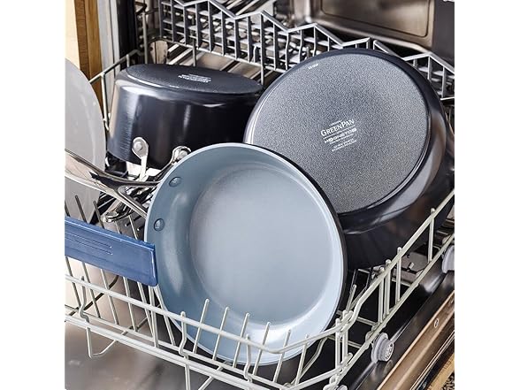 GreenPan Levels Stackable Hard Anodized Frying Pan Set