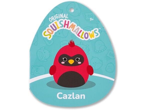 Squishmallows Original 8in Cazlan The Red Cardinal