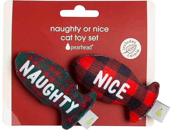 Set of 2 Pearhead Naughty Or Nice Christmas Toy