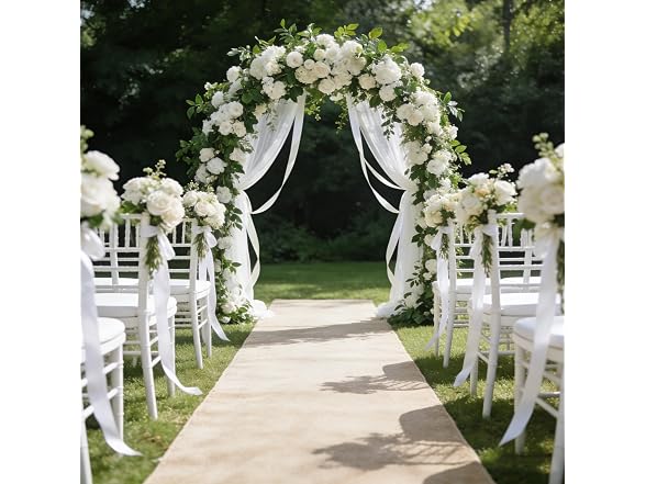 Tiergrade White Satin Ribbon 1 Inch x 4 Rolls