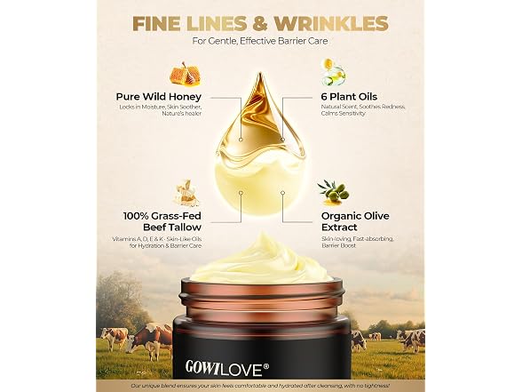 GOWILOVE 12Hr Moisture Lock Beef Tallow