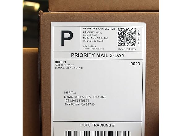 Buhbo 4" x 6" Shipping Label Roll