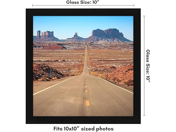 Americanflat 10x10 Picture Frame- Black