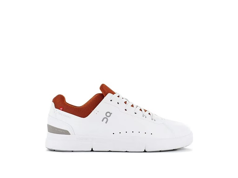 On Running The Roger Advantage Men's Shoes White/Rust Size 7.5