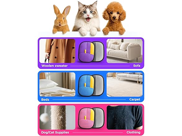JGLXF Pet Hair Removal Gloves