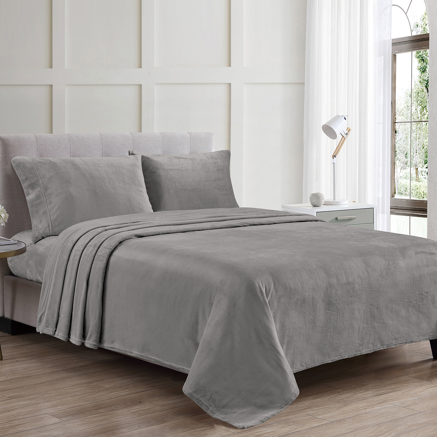 4-Piece Microplush Sheet Set - Gallery 3