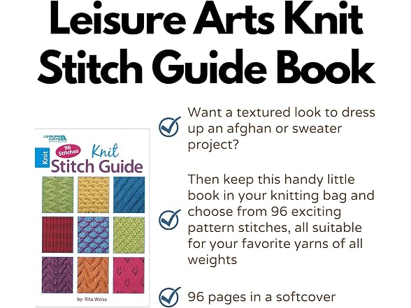 Leisure Arts Knit Stitch Guide