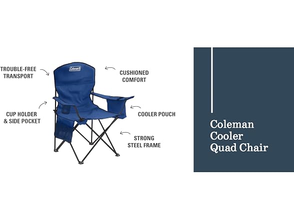 Coleman Portable Camping Chair 4-Can Cooler