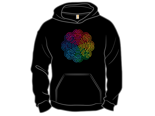 Rainbow Woven Hearts