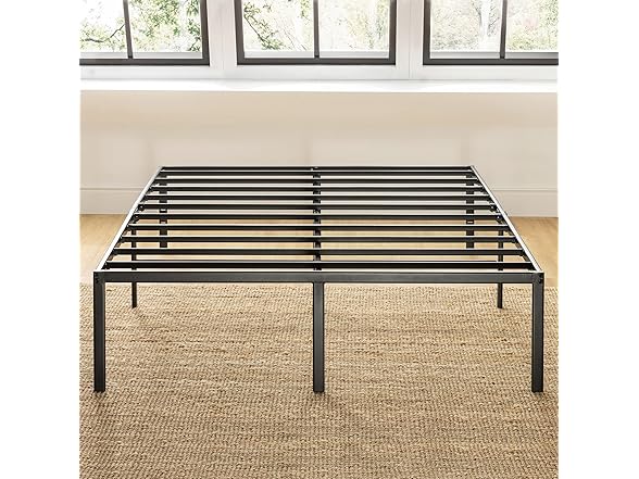 Best Price Mattress 16" Full Metal Platform Bed Frame
