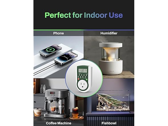 BN-LINK Indoor Astronomical Timer Digital 18 ON/OFF Programmable Plug