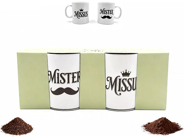 HJOCMLE Couple Mug Set of 2