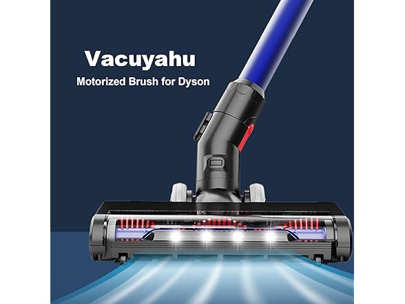 Vacuyahu Motorized Brush with Headlights
