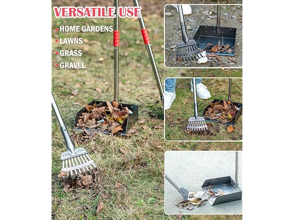 Stainless Pooper Scooper Rake & Spade