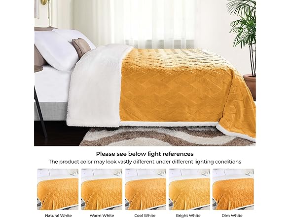 Superior Fleece Reversible Lattice Blanket