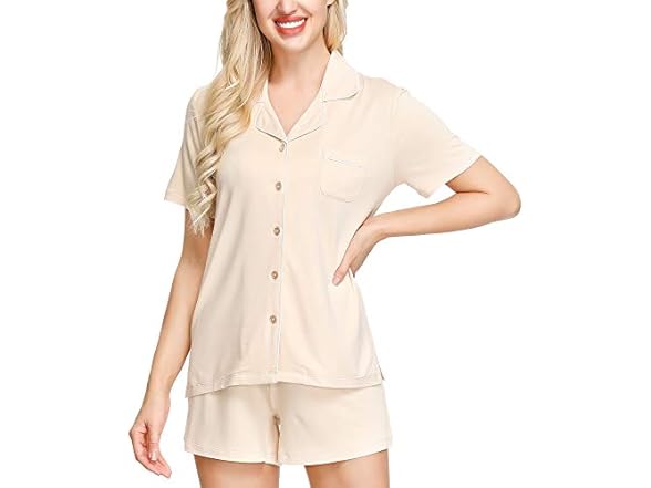 Ink+Ivy Wmns PJ Set Nude (L)
