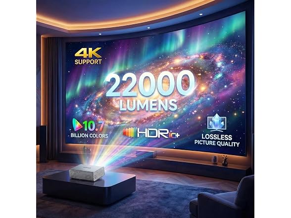 Geekman 4K Projector with WiFi