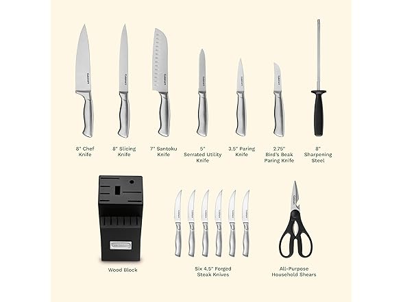 Cuisinart 15 Piece Knife Set with Block