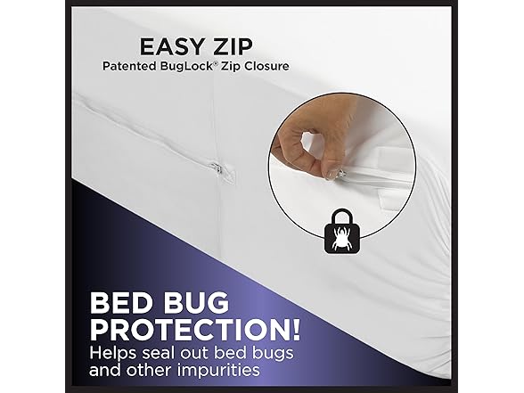 Protect-A-Bed Essential Zippered Mattress Case, Queen