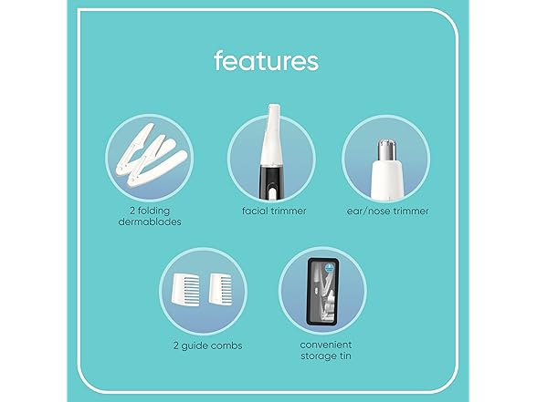 Conair GIRLBOMB All-in-1 Facial Hair Trimmer for Women