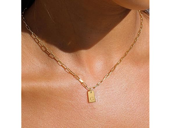 FICXOR Dainty Gold Necklace for Women
