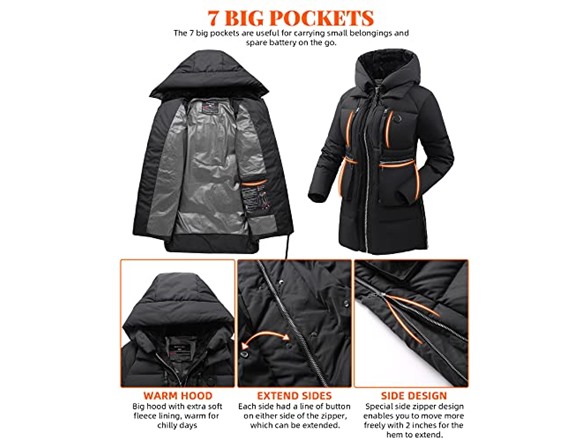 Venustas Women's Heated Down Jacket (Open Box)