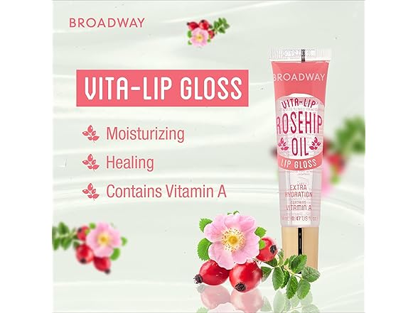 Ruby Kisses Vita-Lip Clear Gloss Rosehip Oil 6pk