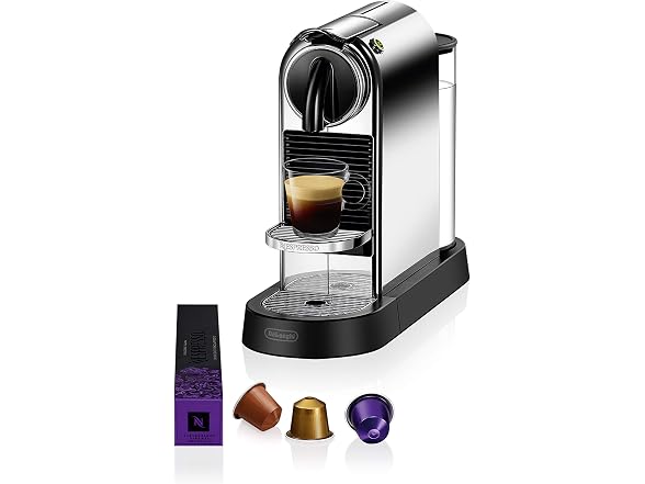 Nespresso CitiZ Espresso Machine by De'Longhi, Chrome