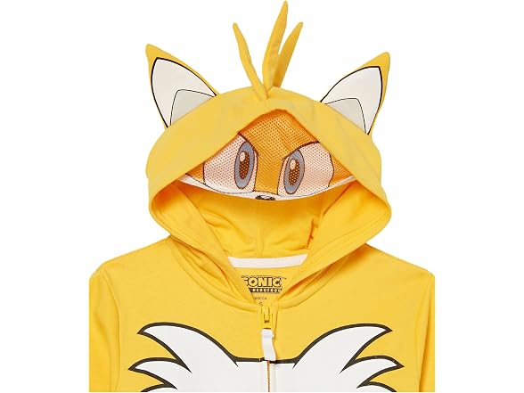 SEGA Boys Hedgehog Tails Costume Zip Hoodie (4)