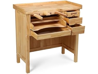 $99.99, Was $390, 74% Off! DNA MOTORING Heavy Duty Wood Workbench dealfomo