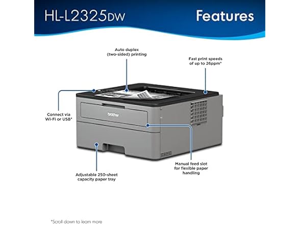 Brother HL-L2325DW Laser Printer