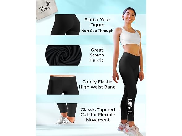 Tstars Women (M) Love Sports Teen Soccer Leggings