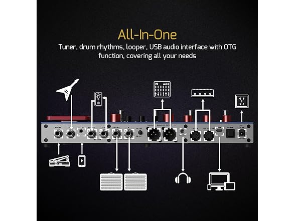Valeton GP-200X Multi-Effects Guitar & Bass Processor Pedal