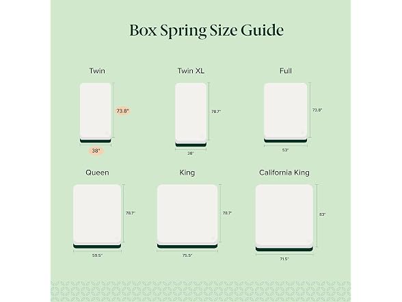 ZINUS Edgar 4 Inch Wood Box Spring, Mattress Foundation