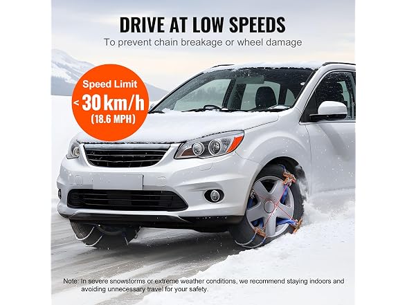 8 PCS Snow Chains, Tire Traction Wheel Chains