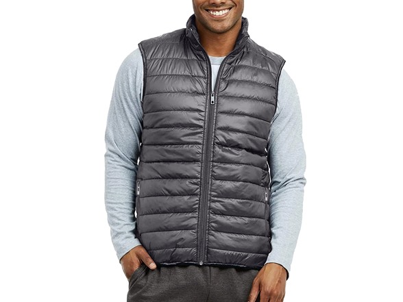2Pk Asst Mens Packable Midweight Vest (XS-2XL)