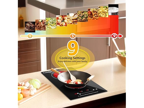 2 burner Electric Cooktop (Touch control)